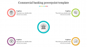 Commercial Banking PowerPoint Template With Circle Design
