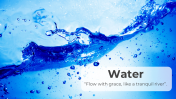 Water Background For PowerPoint And Google Slides Templates