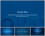 Simple Blue PPT Background And Google Slides Templates