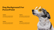 Editable Dog Background For PowerPoint Presentation