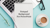 Affordable Notepad Background For PowerPoint Presentation