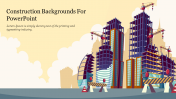 Construction Backgrounds For PowerPoint Presentation