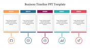 Multicolor Business Timeline PPT Template Presentation