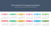 Creative 2022 Calendar PPT Template Presentation