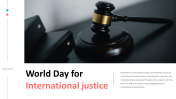 Best World Day for International Justice PowerPoint