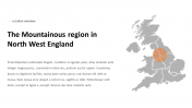 Innovative North West England Map PPT Template Design
