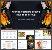 Catering Company Presentation PPT Template and Google Slides