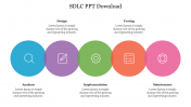 SDLC PPT Download Template With Multicolor Circle Design