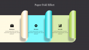 Creative Paper Fold Effect PowerPoint Presentation