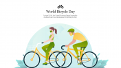 Amazing World Bicycle Day PowerPoint Template Slide 