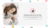 Best National Hug Your Cat Day PowerPoint Template Slide 