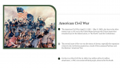 American Civil War PowerPoint Template Free & Google Slides