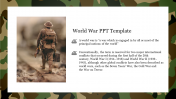 Creative World War PPT Template Presentation Slide 