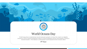 Amazing World Oceans Day PowerPoint Template Slide