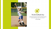 Effective World Softball Day Presentation Template Slide