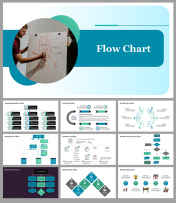Flow Chart Example PowerPoint and Google Slides Themes