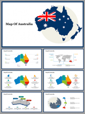 Editable Map Of Australia PowerPoint Presentation 