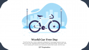 Effective World Car Free Day Presentation Template 