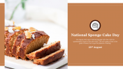 National Sponge Cake Day PowerPoint And Google Slides Themes