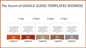 Google Slides Templates Business Presentation With Days