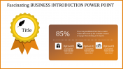 Badge Model Business Introduction PowerPoint Presentation