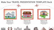 travel presentation template with frames