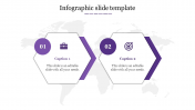 Use Infographic Slide Template With Two Nodes Design