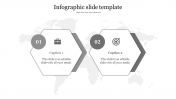 Amazing Infographic Slide Template With Two Nodes Design