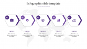 Creative Infographic Slide Template In Purple Color