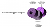Engaging Best Marketing Plan Template In Purple Theme