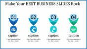 Stunning Best Business Slides Template Presentation-4 Node