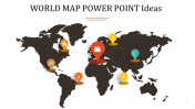 Best World Map PowerPoint Template Presentation Design
