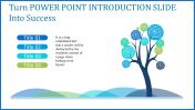 PowerPoint Introduction Slide Template with tree model