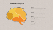 Editable Brain PPT Template - Four Nodes Presentation