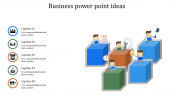 Use Business PowerPoint Ideas In Multicolor Slide Design