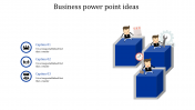 Amazing Business PowerPoint Ideas In Blue Color Slide