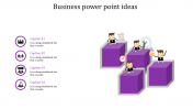 Innovative Business PowerPoint Ideas In Purple Color Slide