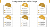 Get Best Presentation Slides Design PPT With Six Node