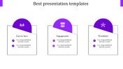 Effective Best Presentation Slides Design In Purple Color