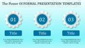Get Formal Presentation Templates With Blue Background