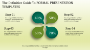 Our Predesigned Formal Presentation Templates-Green Color