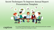 A One Noded Annual Report Presentation Template  PPT