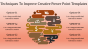 A Six Noded Creative Power Point Templates Presentation