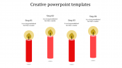 Creative PowerPoint Presentation With Candle Model