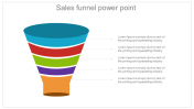 Horizontal Sales funnel power point Presentation Slide