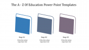 A Three Noded Education Power Point Templates Presentation