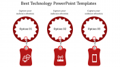 A three noded technology powerpoint templates