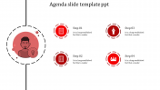 Primary PowerPoint Agenda Template For Presentation