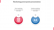 Best Marketing PowerPoint Presentation With Circle Model