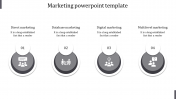 Astounding Marketing PowerPoint Template with Four Nodes